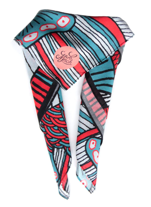 Necktie Red&Blue Pescaito - Image 2